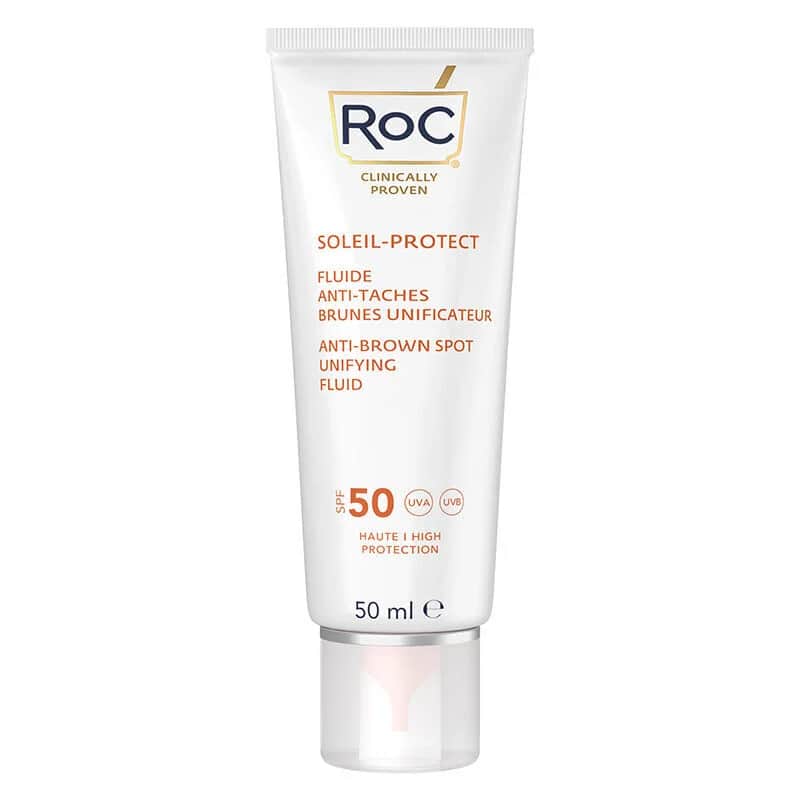 Солнцезащитный крем для лица Roc против пигментации SPF 50+ 50 мл