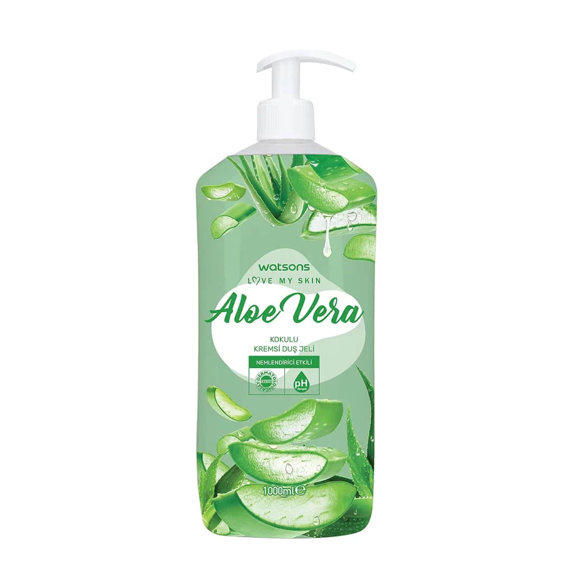 Гель для душа Watsons Кремовый с алоэ вера 1 л