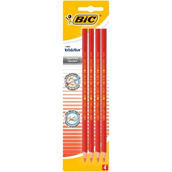 Карандаши BIC Evolution красные 4 штуки