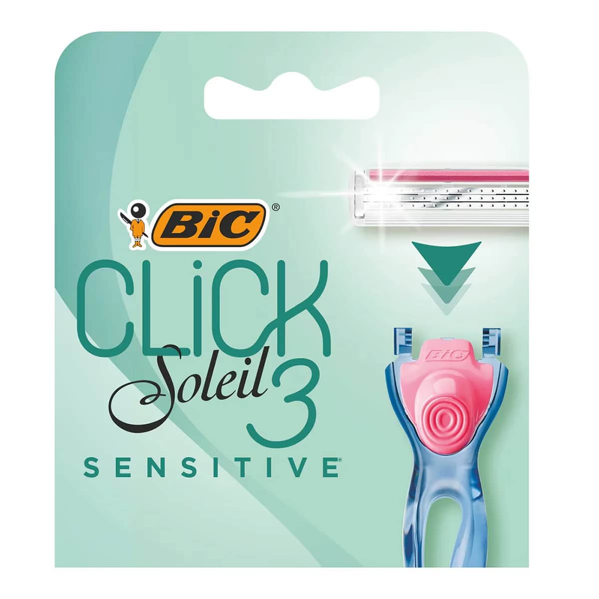 Бритвенные головки Bic Soleil Click 3 лезвия чувствительные 4 шт.