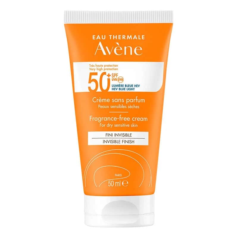 Солнцезащитный крем Avene Solaire SPF 50+ 50 мл
