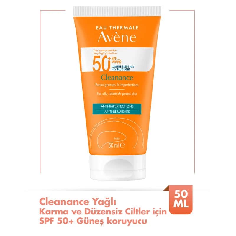 Авен Солнцезащитный крем Cleanance SPF 50+ для жирной кожи 50 мл