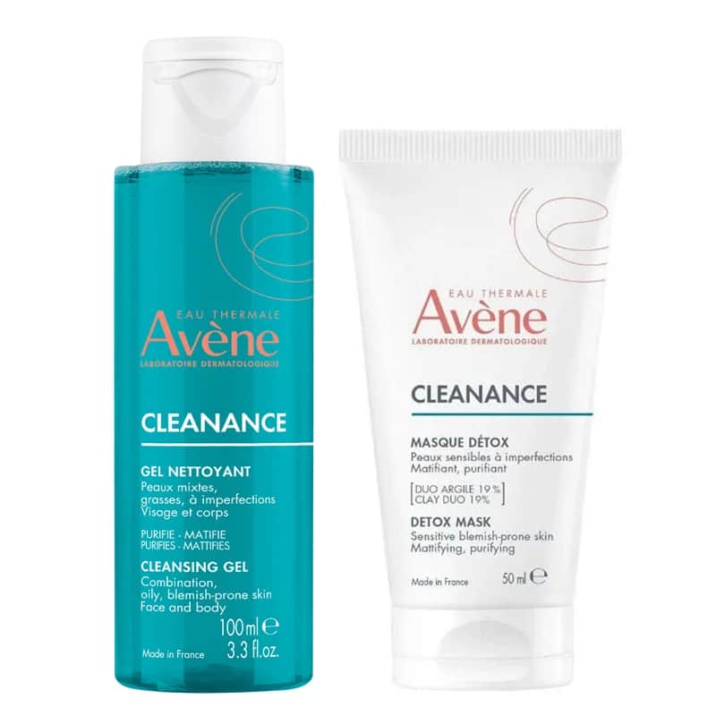 Набор для ухода за жирной и проблемной кожей Avene Cleanance Маска 50 мл + Гель 100 мл