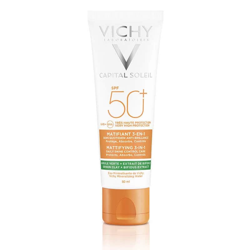 Виши Капитал Солеил Солнцезащитный крем для лица SPF 50+ матирующий 50 мл