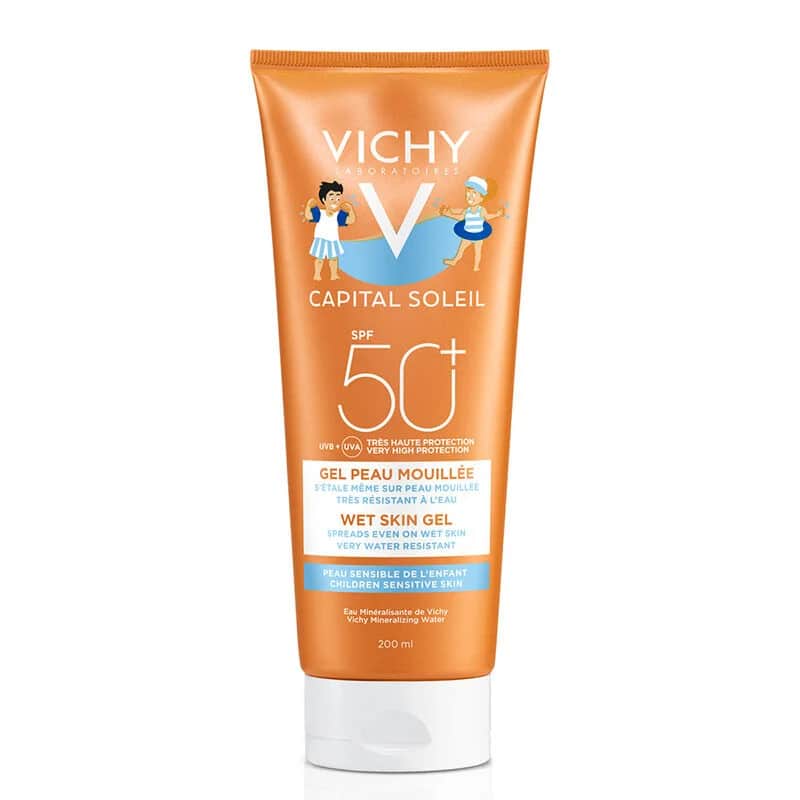 Виши Капитал Солеил SPF 50 молочко для лица и тела 200 мл - для детей