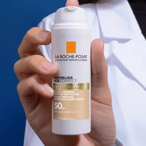 Ля Рош Позе Антелиос Корректор Возраста SPF50+ Тонирующий Солнцезащитный Крем для Лица 50 мл