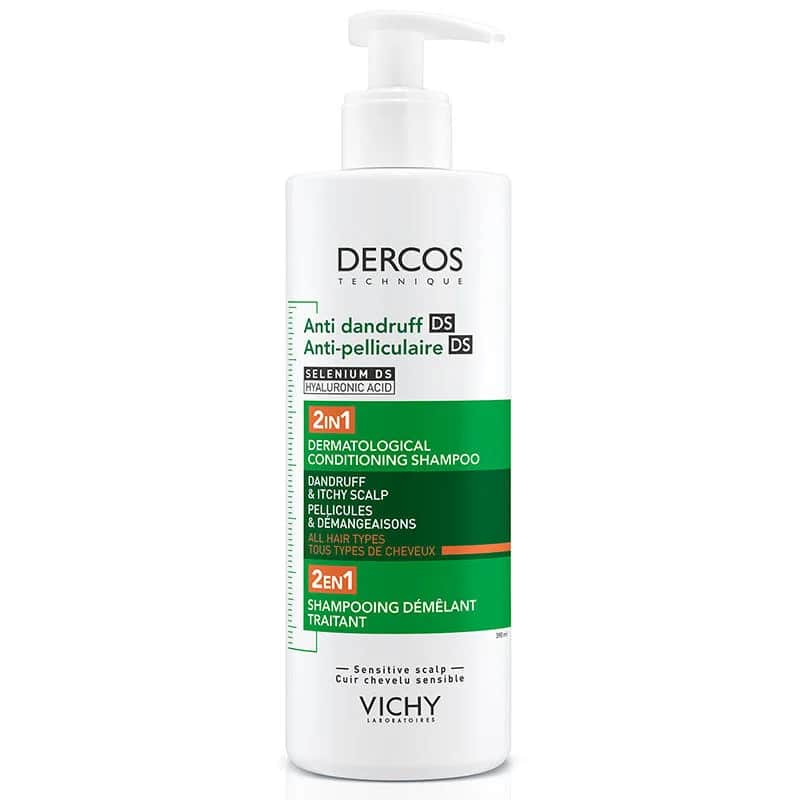 Шампунь Vichy Dercos 2 в 1 против перхоти и увлажняющий 390 мл