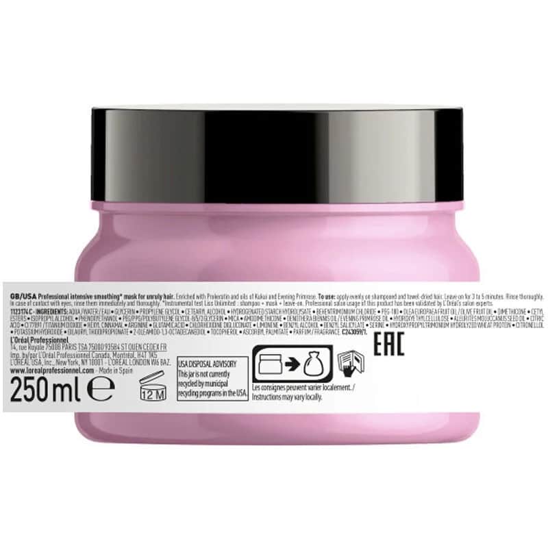 Маска для волос L'Oreal Professionnel против пушистости и для интенсивной мягкости 250 мл