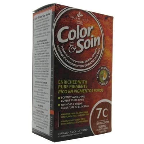 Краска для волос Color And Soin 7c Терракотовый блондин