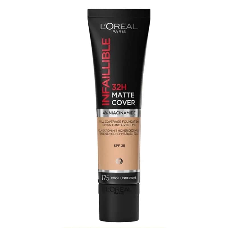 L'Oréal Paris Infaillible 32 ч Матовая основа высокой плотности - 175 холодный подтон 30 мл