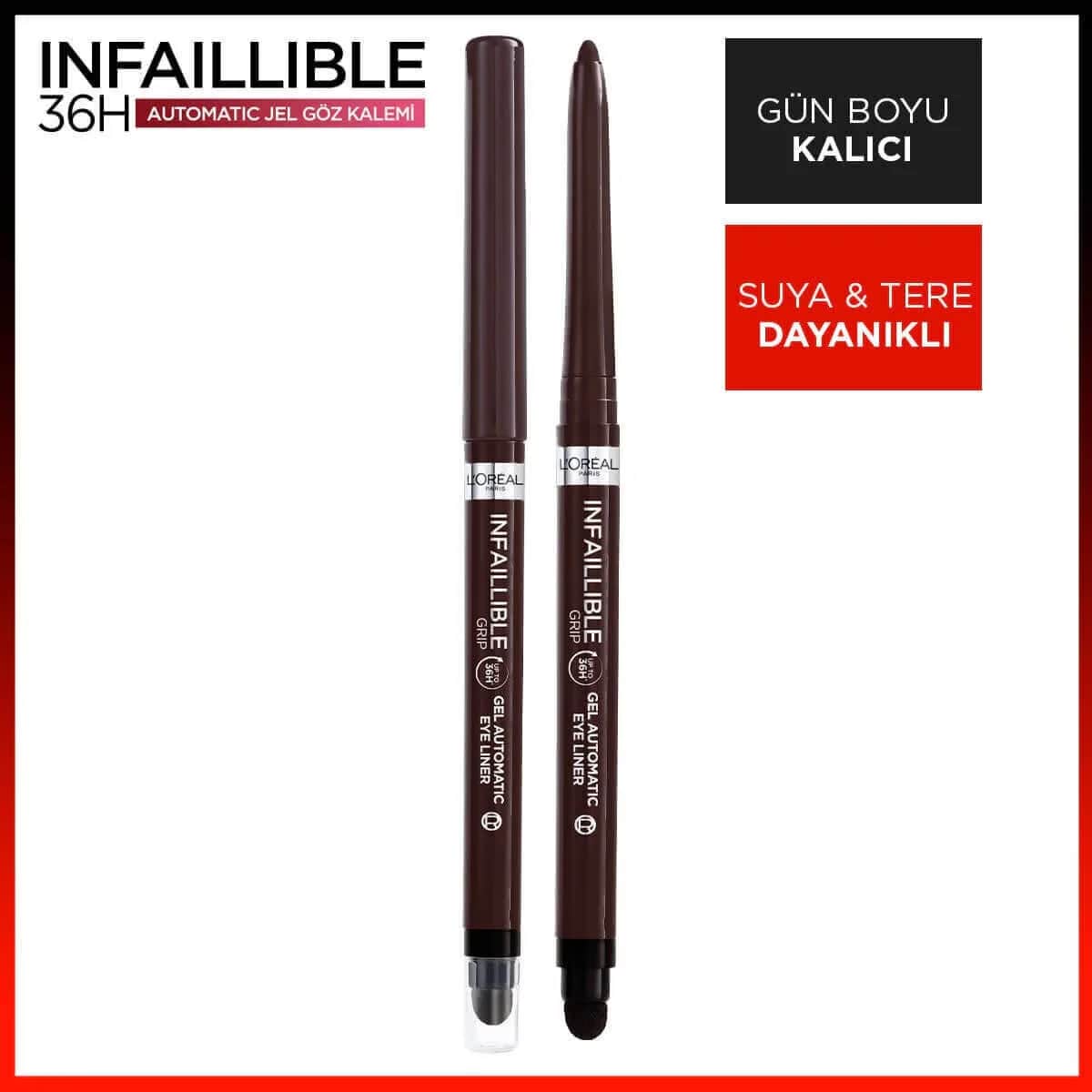 Автоматический гелевый карандаш для глаз L'Oréal Paris Infaillible коричневый