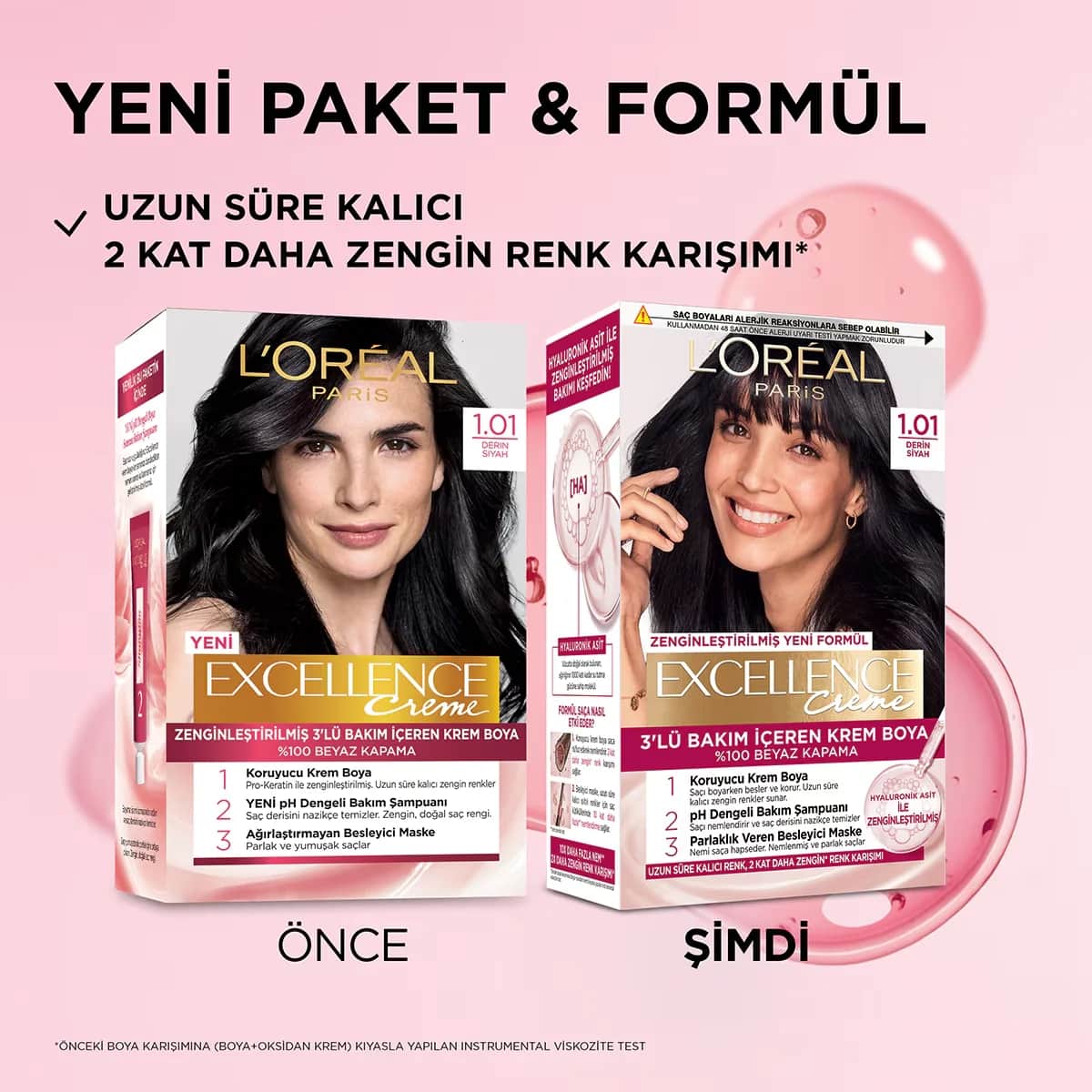 Краска для волос L’Oréal Paris Excellence Creme глубокий черный 1.01 1 шт.