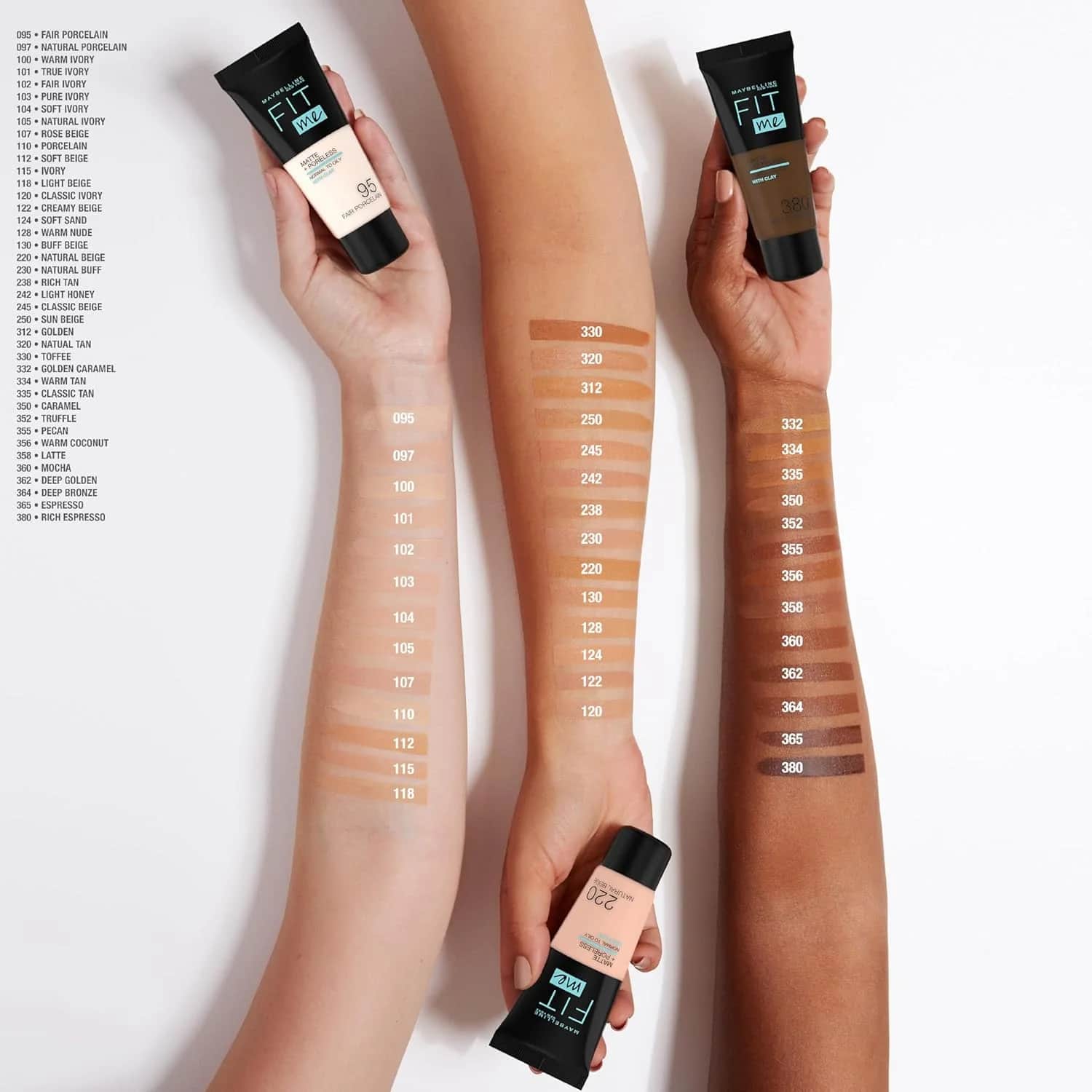 Тональный крем Maybelline Fit Me Матовый и Невидимый 120 для Жирной Кожи
