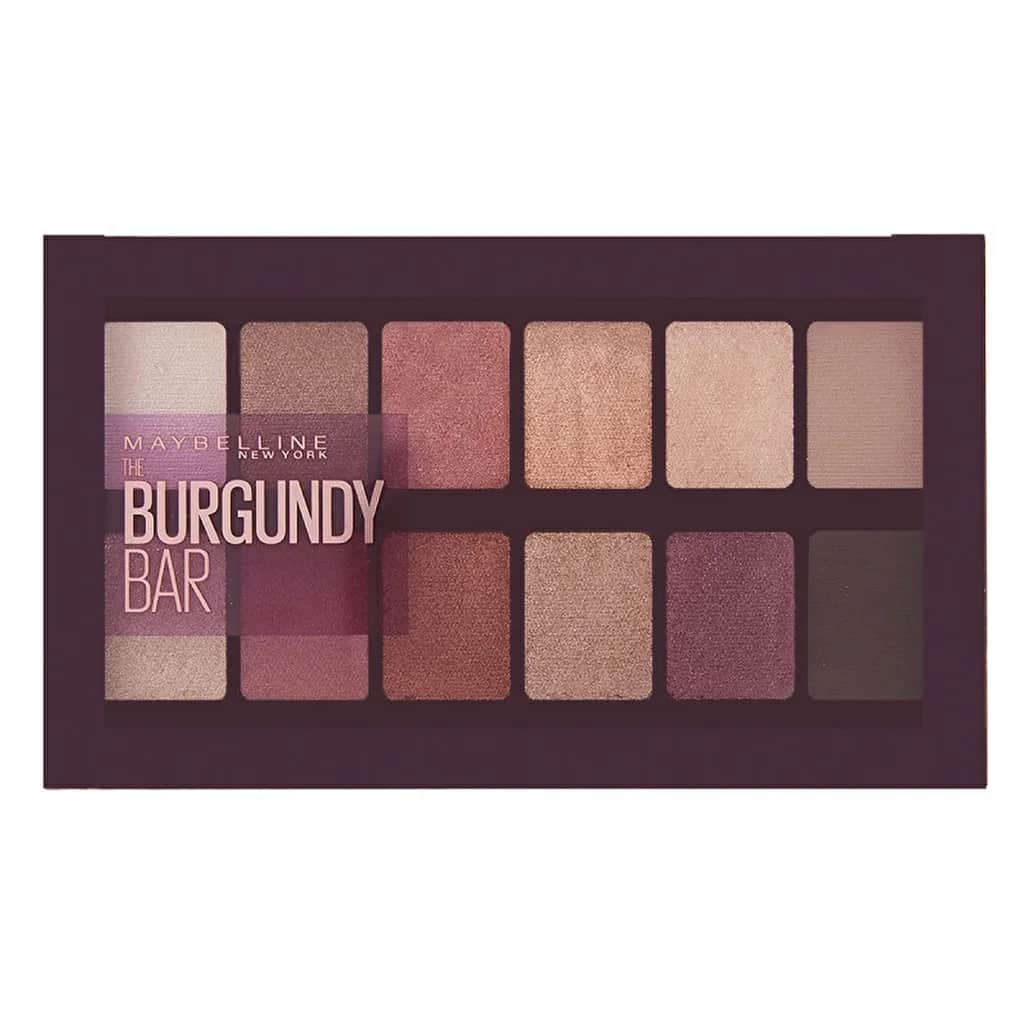 Палитра теней для век Maybelline New York The Burgundy Bar