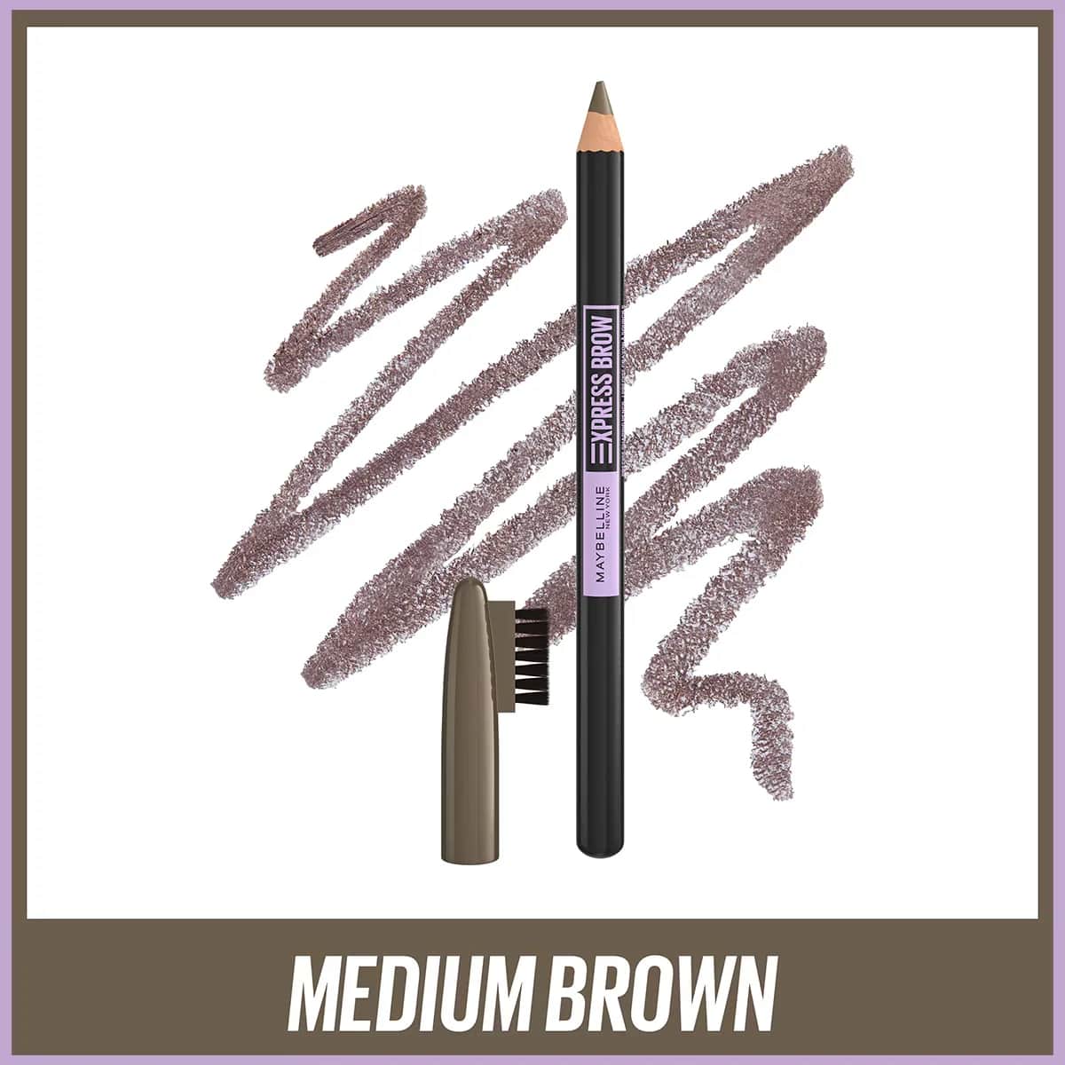 Карандаш для бровей Maybelline Express Brow - 04 средний коричневый