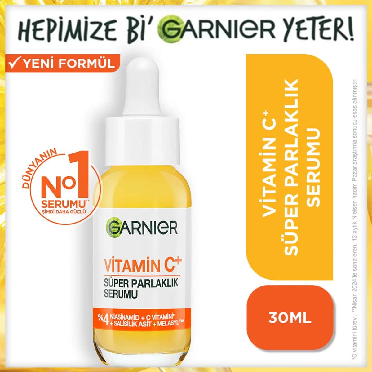 Сыворотка для лица Garnier с витамином C 30 мл