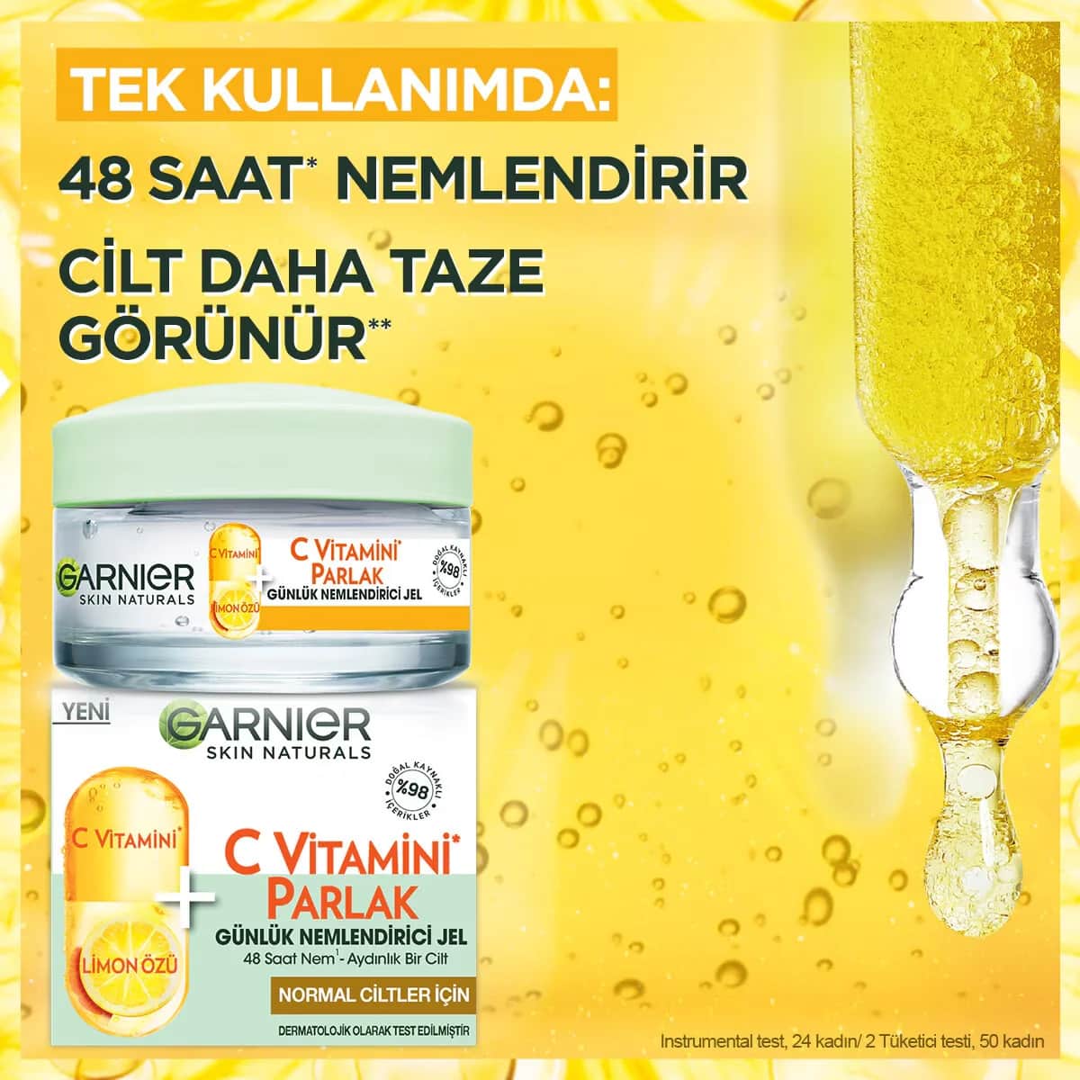 Гель для лица Garnier с витамином C, 50 мл