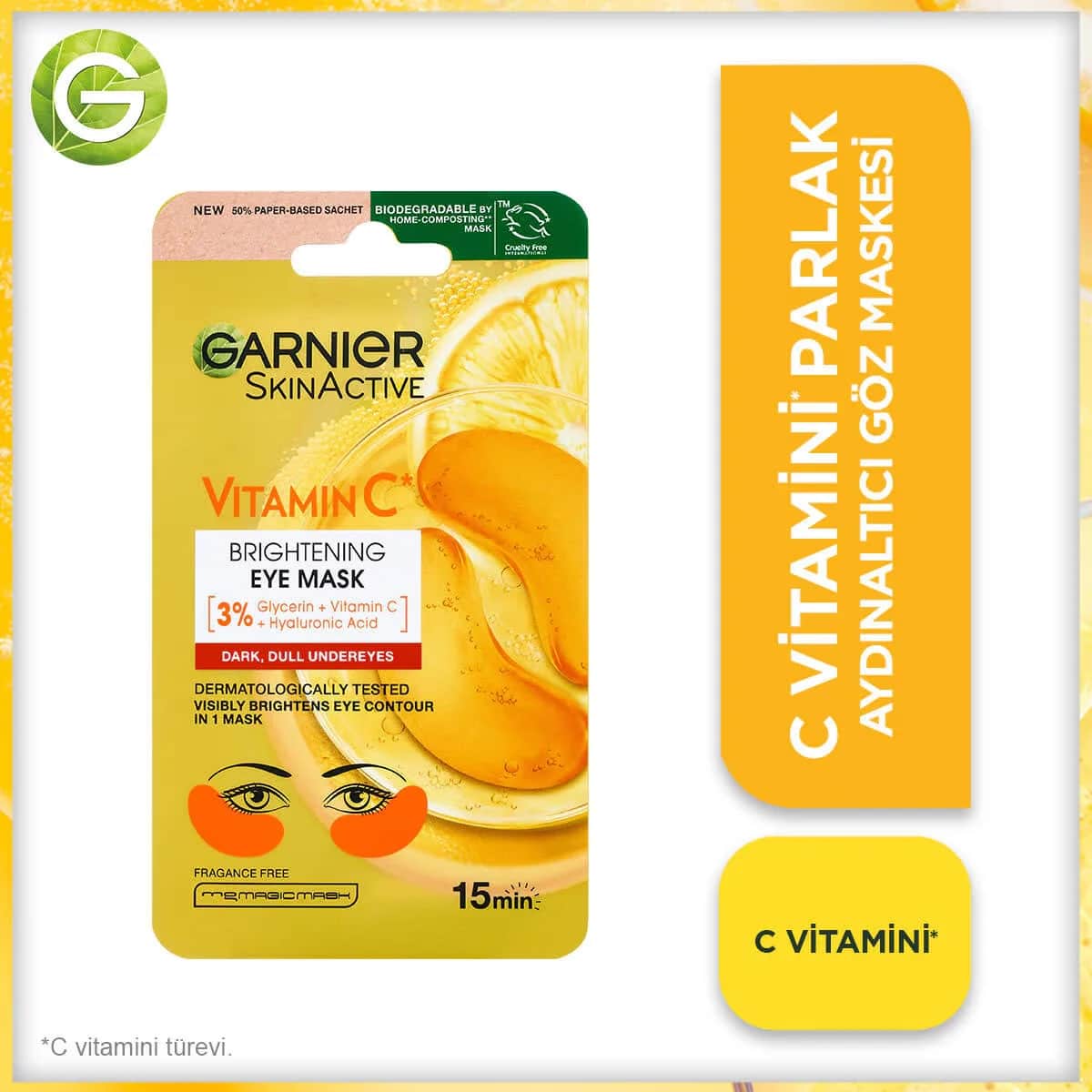 Маска для глаз с витамином C Garnier
