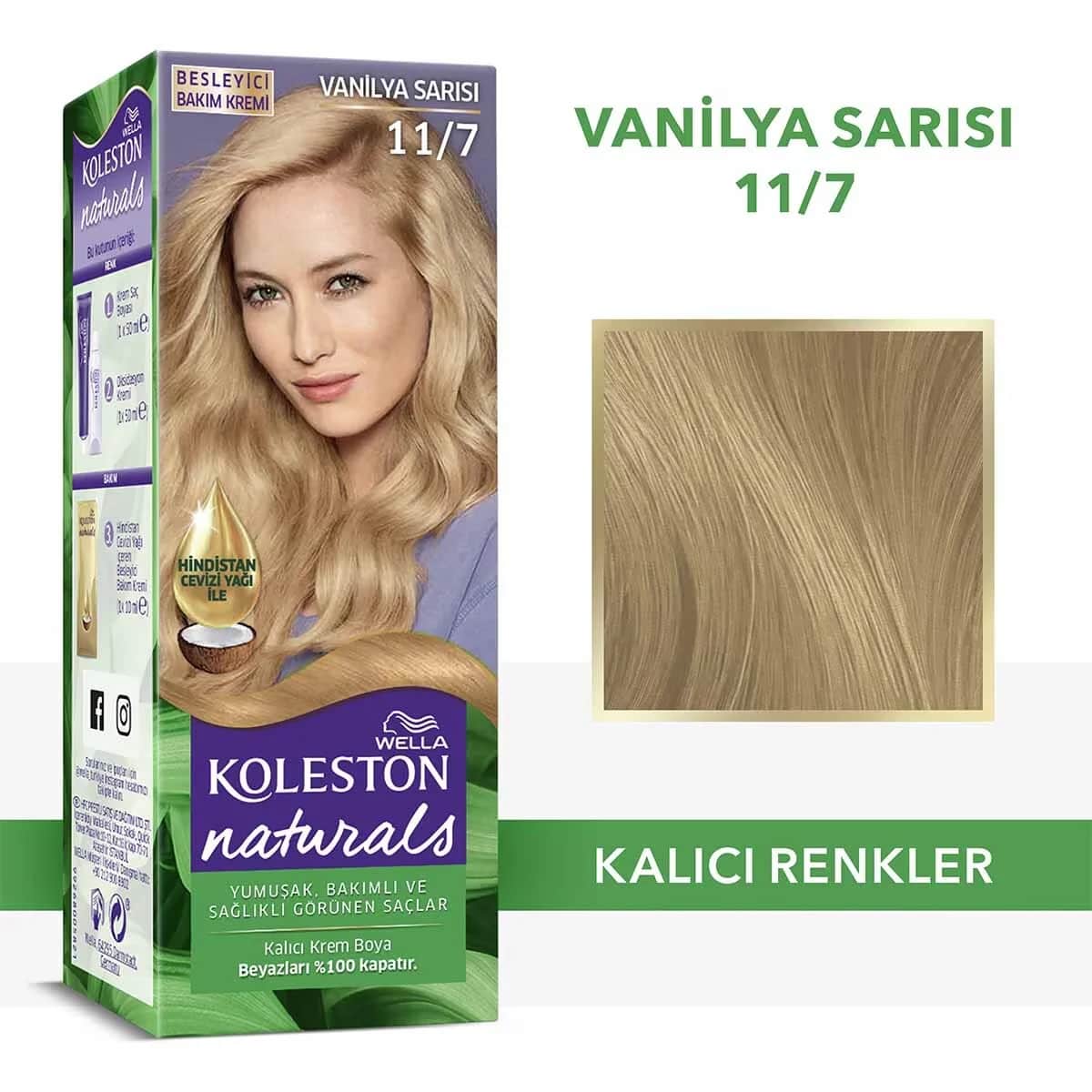 Краска для волос Wella Koleston Naturals 11/7 ванильный блонд