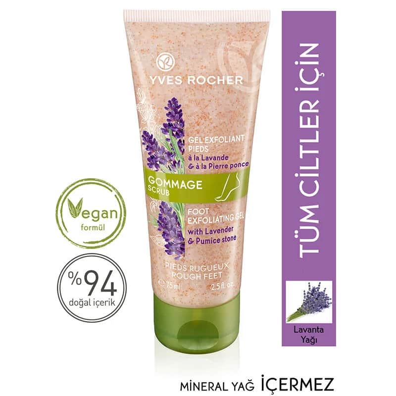 Пилинг для ног с натуральным пемзой 75 мл от Yves Rocher