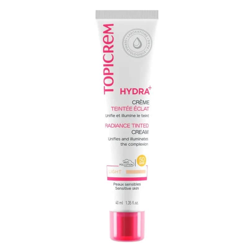 Крем для лица Topicrem Hydra+ с оттенком и SPF 50 40 мл
