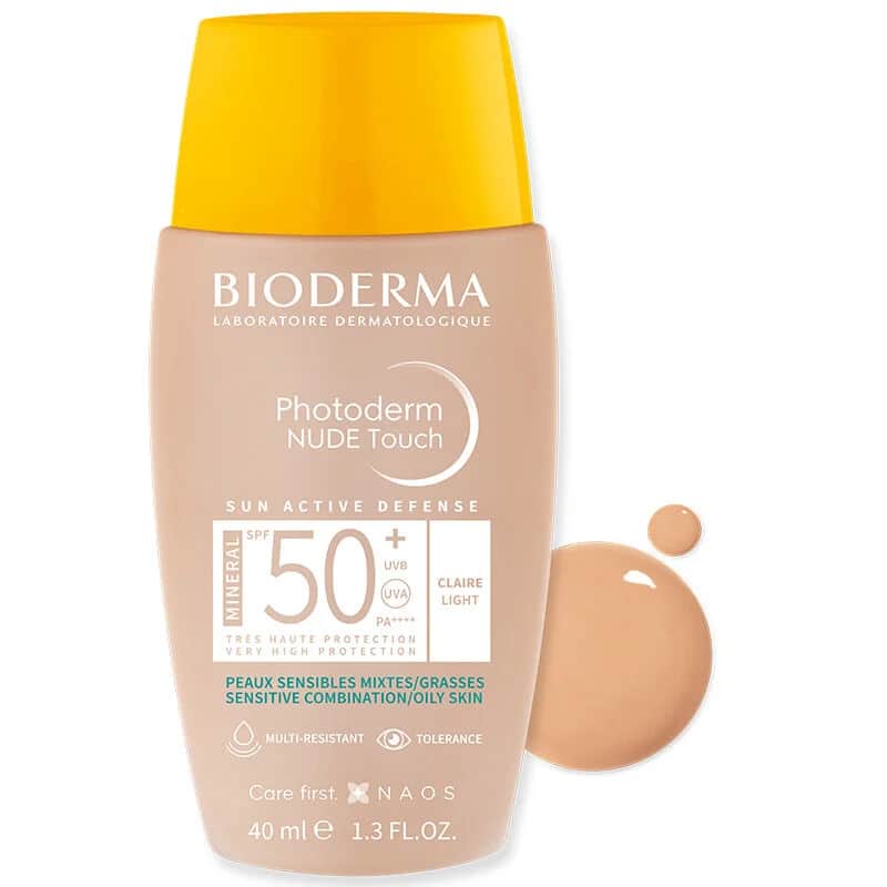 Биодерма Фотодерм Нюд Тач SPF50+ Светлый 40 мл