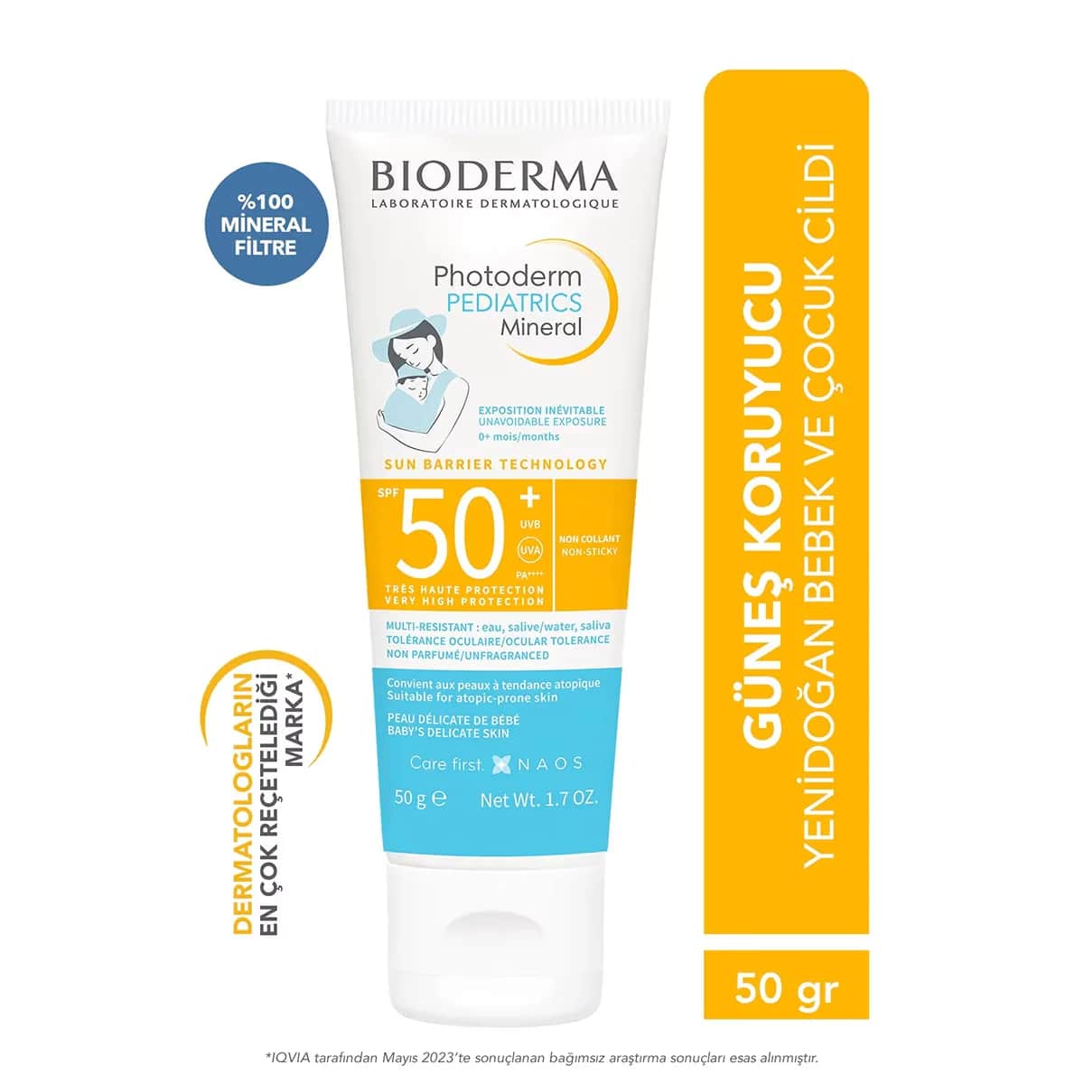 Биодерма Фотодерм Педиатрия Минеральный SPF50+ 50 г