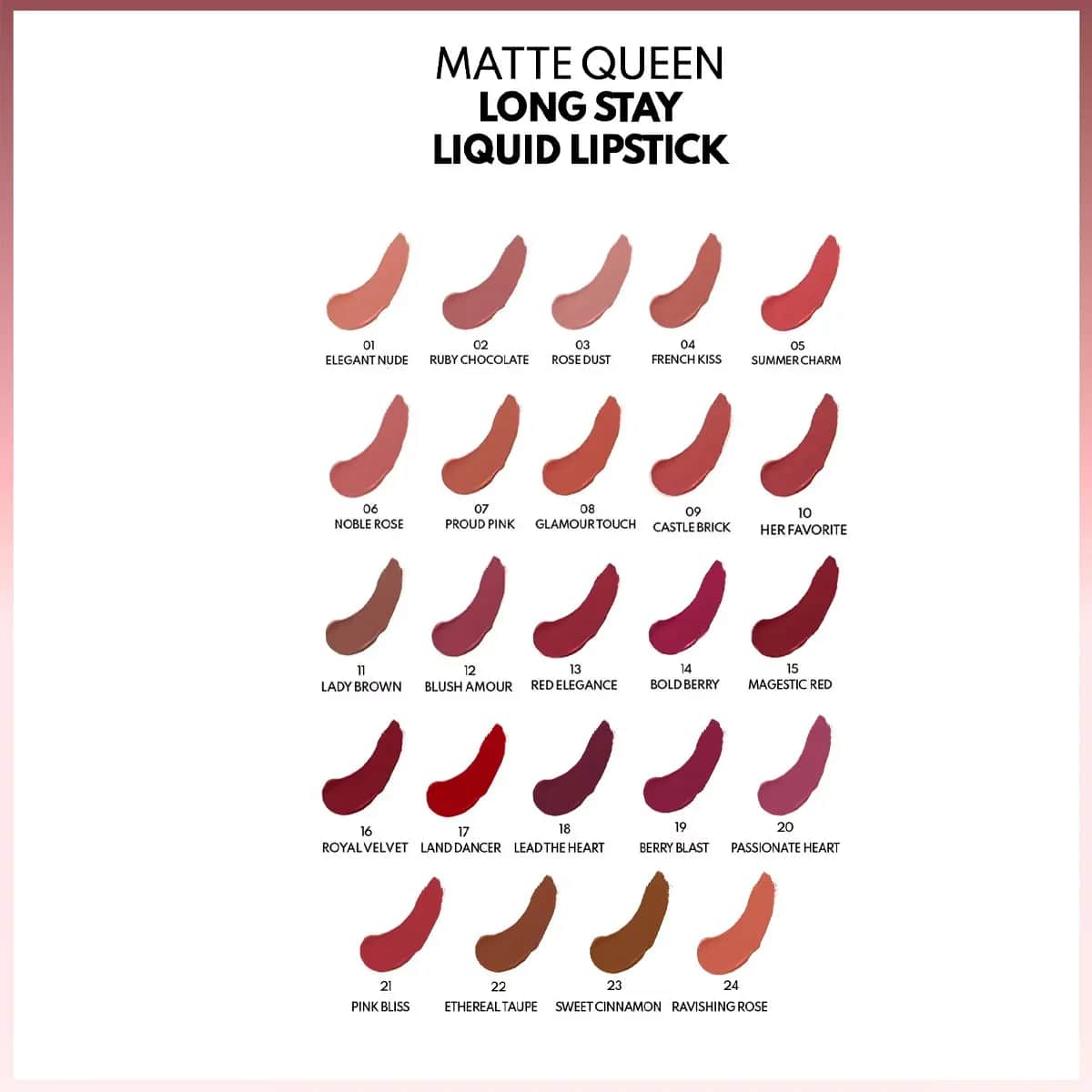 Матовая жидкая помада Note Queen 06 Нобл Роуз