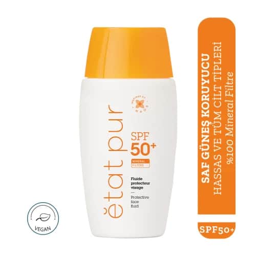 Эта Пур Защита УФ 100% Минеральный Фильтр SPF50 Солнцезащитный Крем Для Всех Типов Кожи 40 мл от Etat Pur