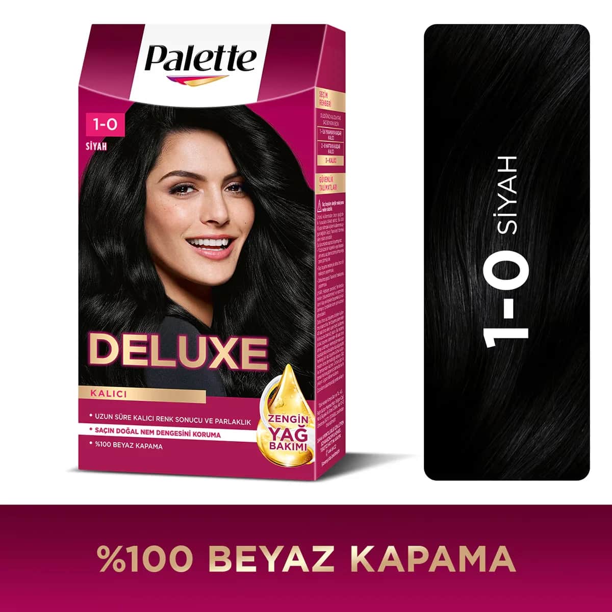 Краска для волос Palette Deluxe черный № 1-0 50 мл