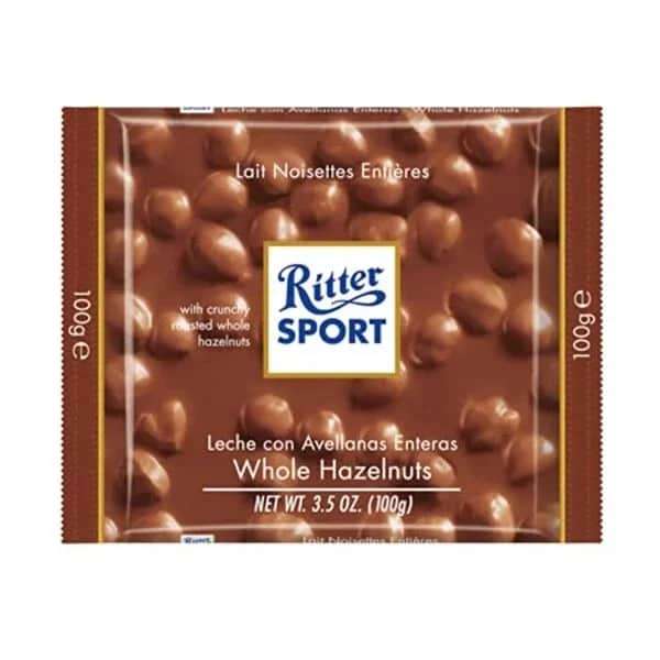 Шоколадная плитка с фундуком 100 г от Ritter Sport