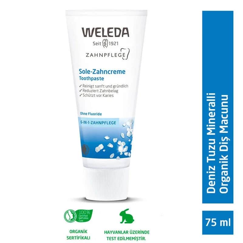 Паста для зубов Weleda с морской солью и минералами органическая 75 мл