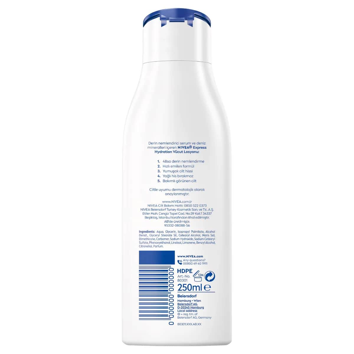 Лосьон для тела Nivea Экспресс Увлажнение 250 мл