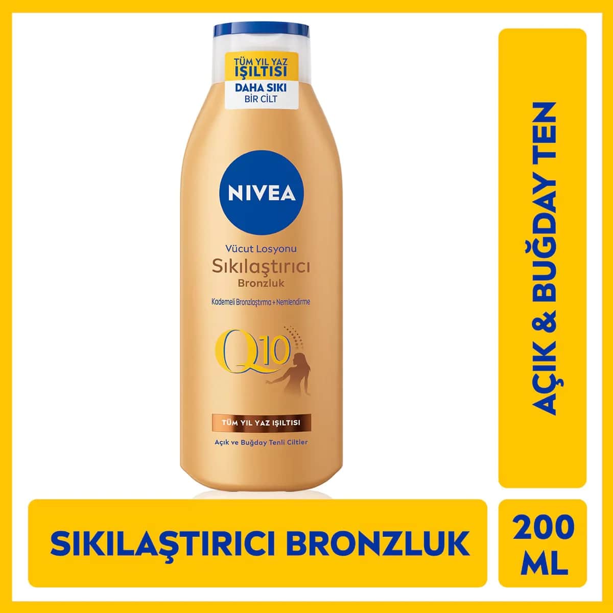 Лосьон для тела Nivea Q10 с эффектом загара 200 мл