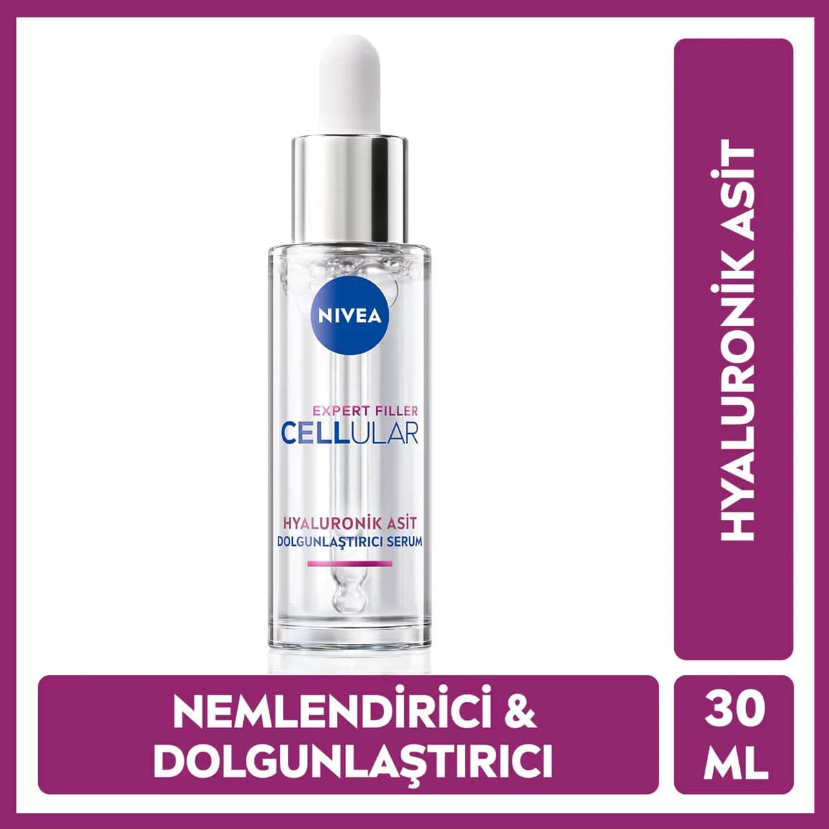 Сыворотка для лица Nivea Cellular Expert Filler с гиалуроновой кислотой 30 мл