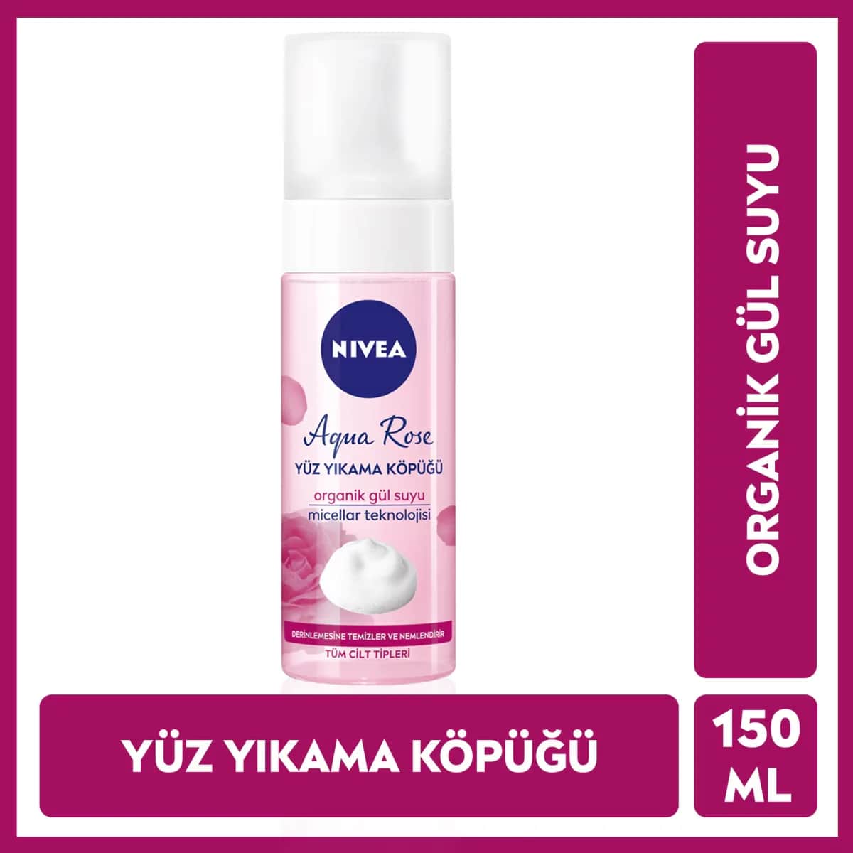 Пена для умывания Nivea Aqua Rose 150 мл