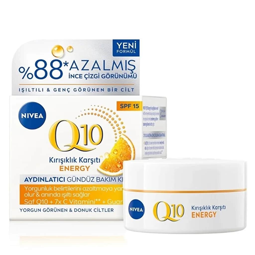 Крем для лица Nivea SPF 15 Q10 Энергия Витамин C против морщин 50 мл