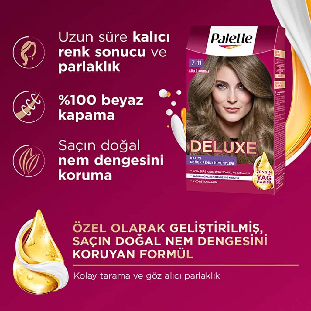 Краска для волос Palette Deluxe 7-11 пепельный блондин