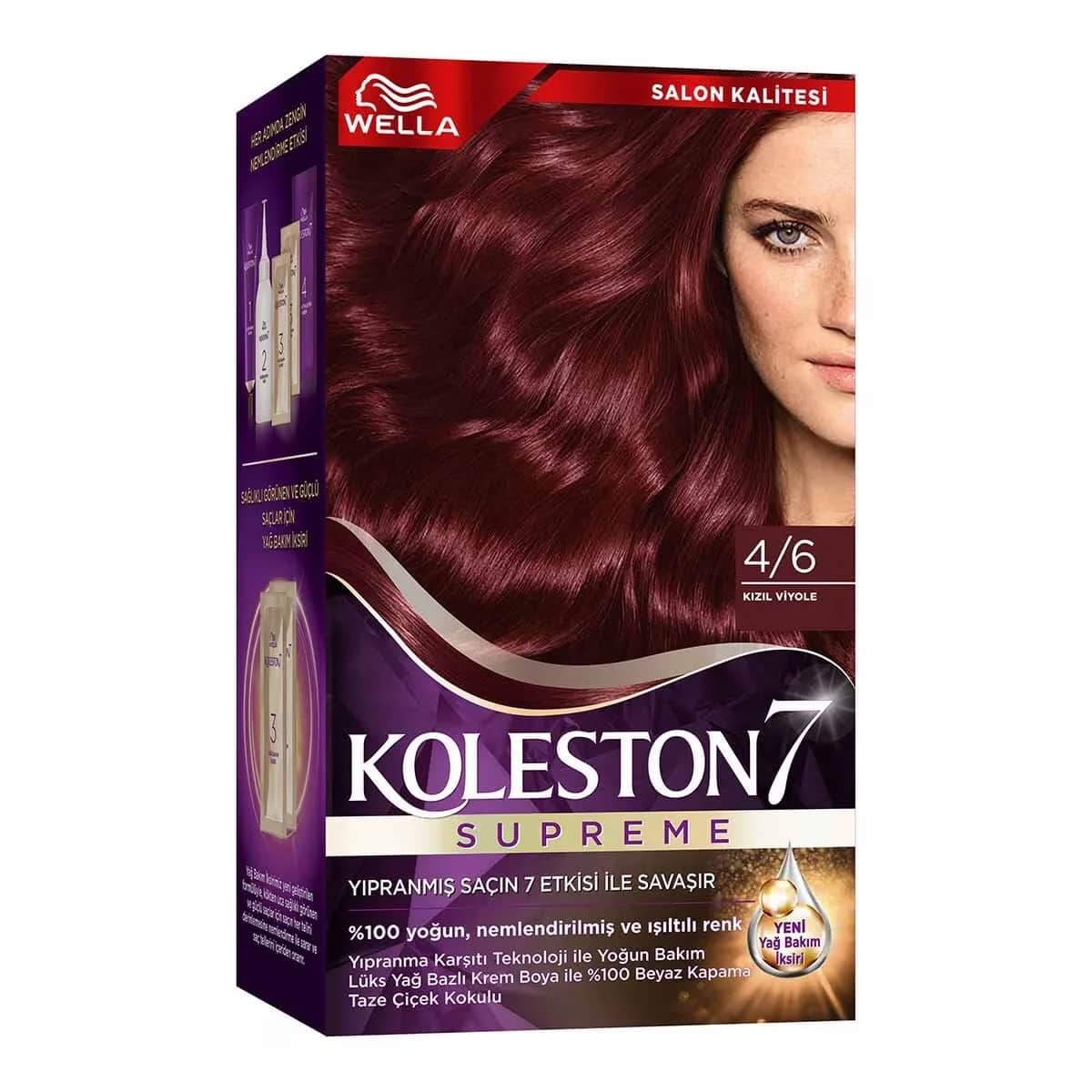 Краска для волос Koleston Wella 4/6 Красно-фиолетовый 1 шт.