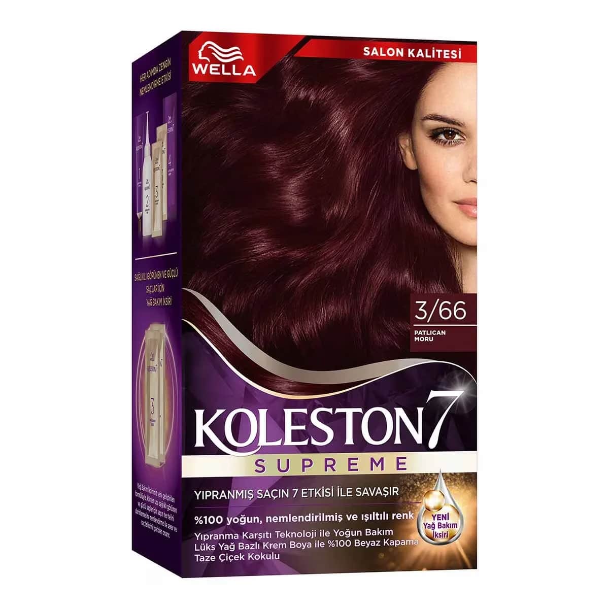 Краска для волос Wella Koleston Supreme 3/66 баклажан