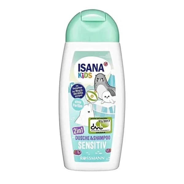 Шампунь и гель для душа Isana Kids 2 в 1 для очень чувствительной кожи 200 мл