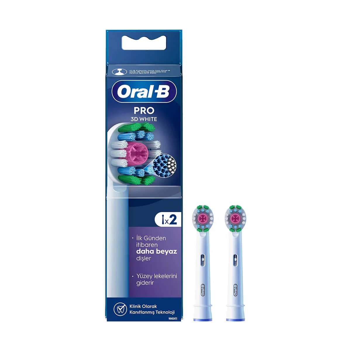 Насадки для зубной щетки Oral-B White 2 шт.