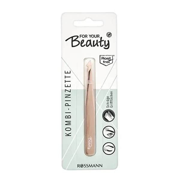 Пинцет для ресниц с срезанным концом 1 шт от For Your Beauty