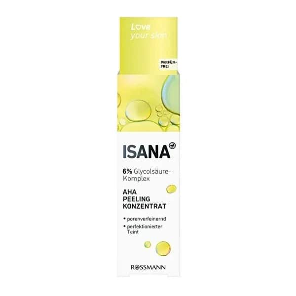 Сыворотка-пилинг Isana Love Your Skin с AHA-гликолевой кислотой 30 мл