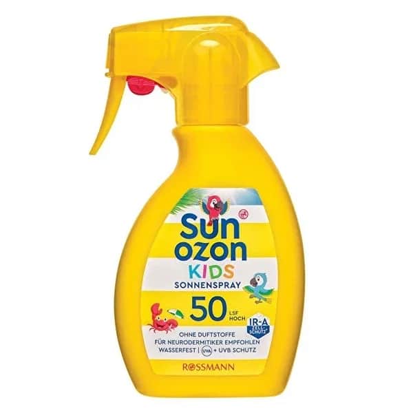 Солнцезащитный спрей для детей 50 SPF для чувствительной кожи 250 мл от Sunozon