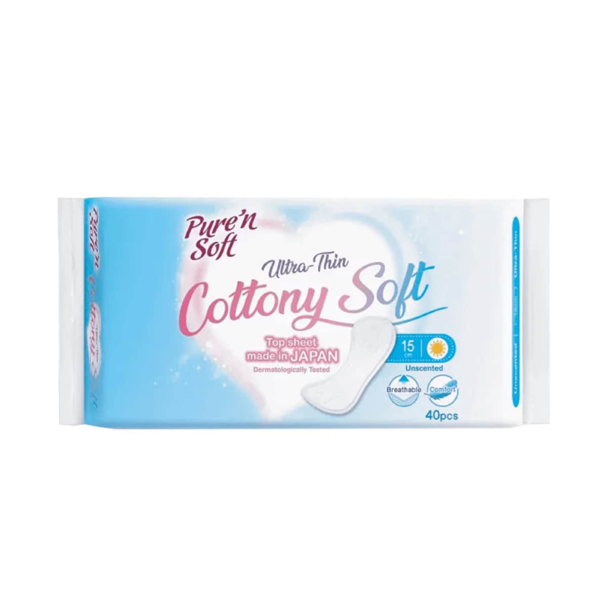 Прокладки ежедневные Pure'n Soft ультратонкие без запаха 40 шт