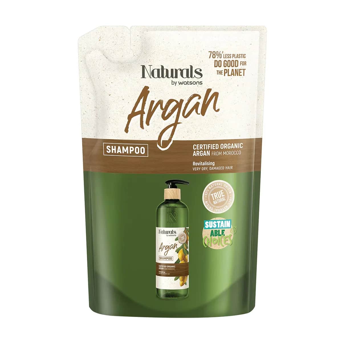 Шампунь с аргановым маслом Naturals By Watsons 450 мл