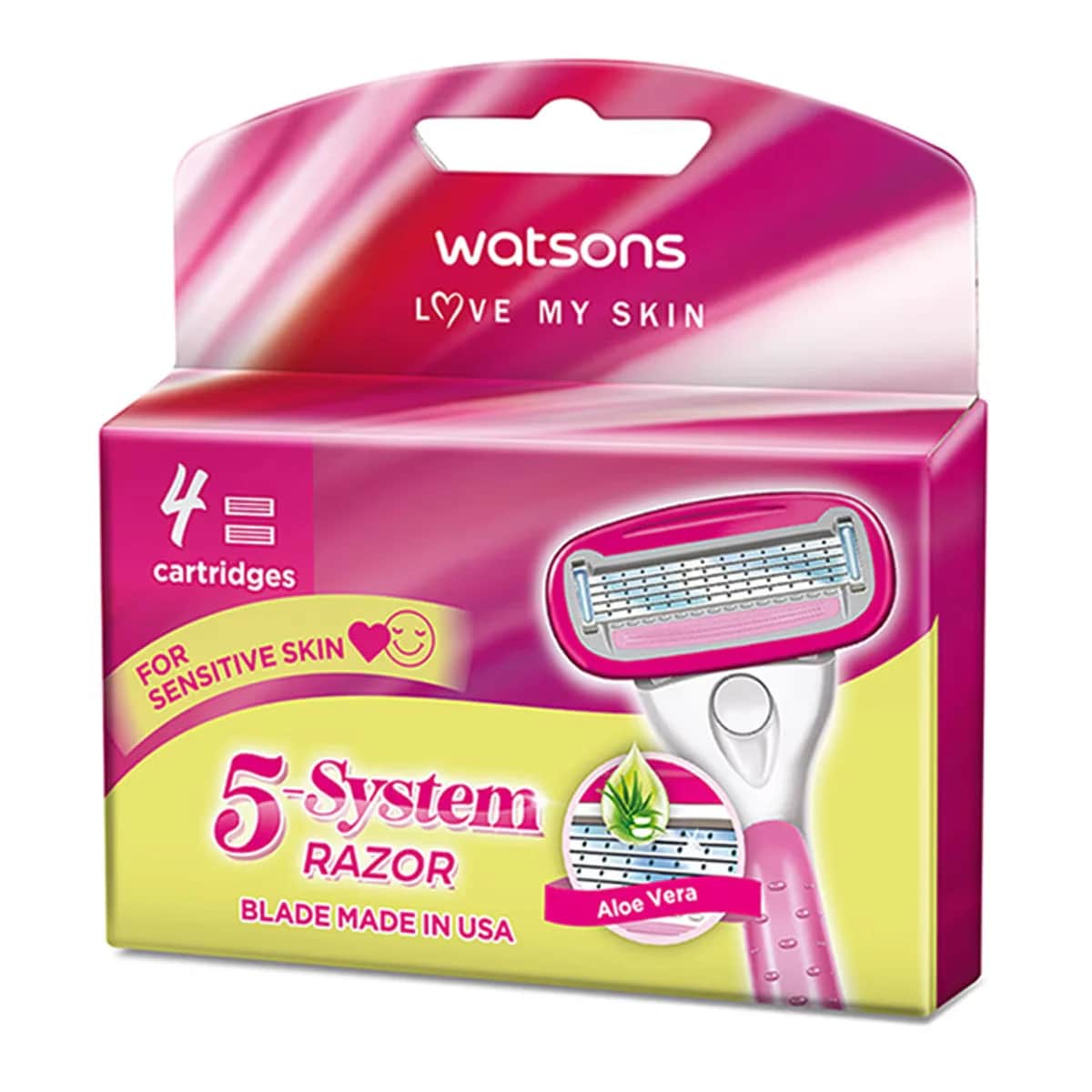 Набор женских бритв Watsons 5 лезвий, 4 шт.