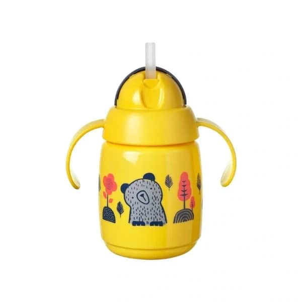 Кубок для питья с соломинкой Tommee Tippee Superstar 300 мл желтый Tt447831