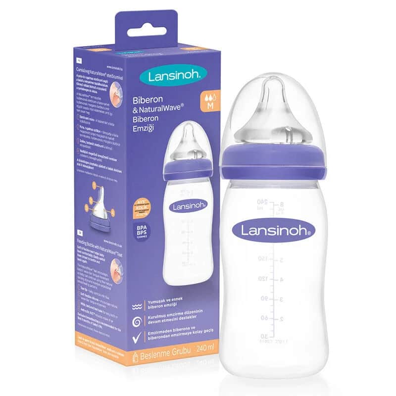 Бутылочка для кормления Lansinoh с соской Natural Wave 240 мл